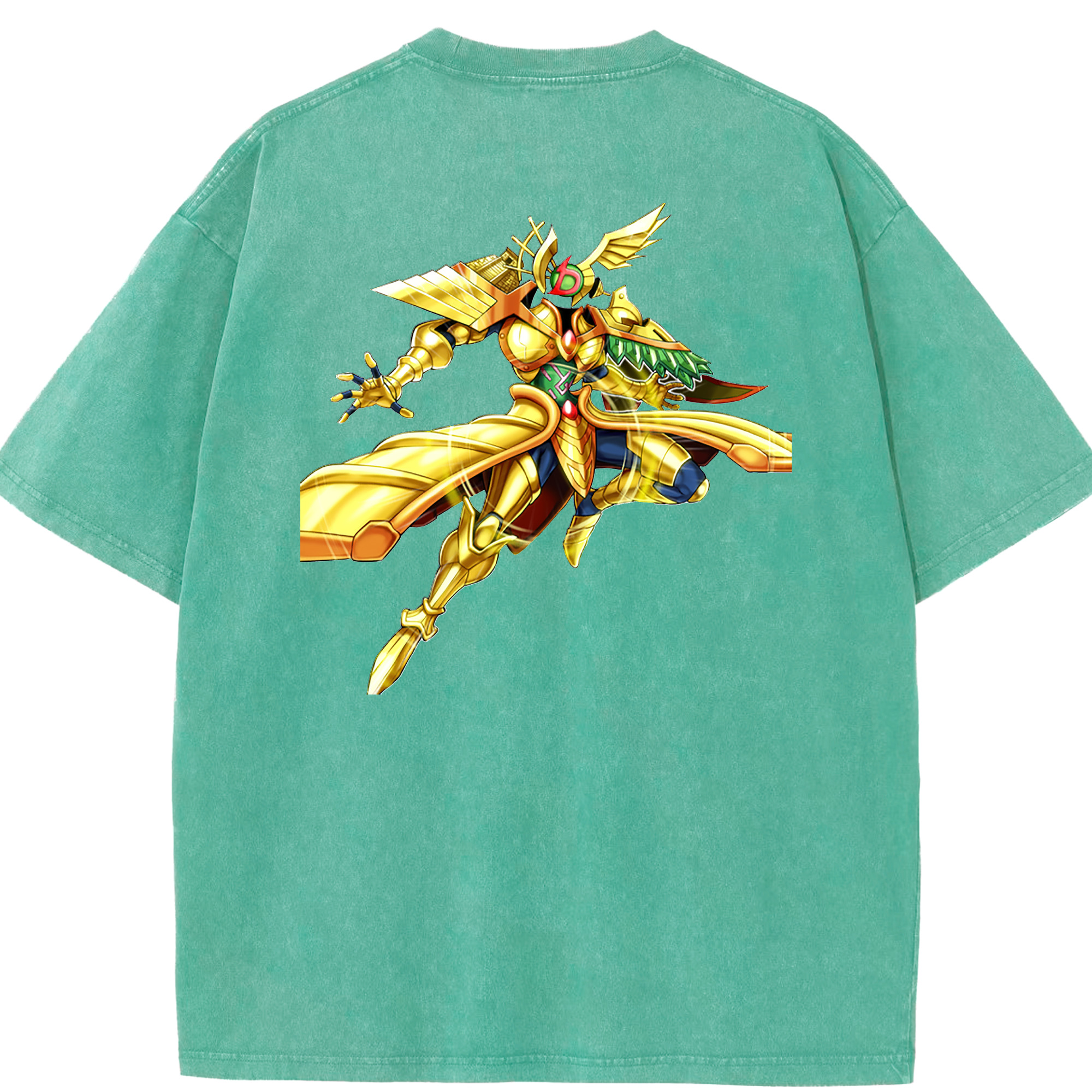 （画像用） 遊☆戯☆王 Yu-Gi-Oh! 綿100% ヴィンテージ風 半袖Tシャツ（背面プリント）